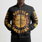 Honor Buffalo Soldiers Bomber Puffer Jacket African American Cavalry Black Version