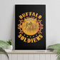 Honor Buffalo Soldiers Canvas Wall Art African American Cavalry Black Version - African Pride