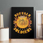 Honor Buffalo Soldiers Canvas Wall Art African American Cavalry Black Version - African Pride