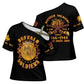Honor Buffalo Soldiers Cross Shoulder Shirt African American Cavalry Black Version