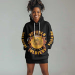 Honor Buffalo Soldiers Hoodie Dress African American Cavalry Black Version - African Pride