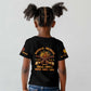 Honor Buffalo Soldiers Kid T shirt African American Cavalry Black Version - African Pride