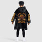 Honor Buffalo Soldiers Kid Wearable Blanket Hoodie African American Cavalry Black Version - African Pride