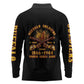 Honor Buffalo Soldiers Long Sleeve Polo Shirt African American Cavalry Black Version - African Pride