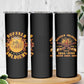 Honor Buffalo Soldiers Skinny Tumbler African American Cavalry Black Version - African Pride
