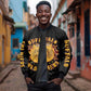 Honor Buffalo Soldiers Sleeve Zip Bomber Jacket African American Cavalry Black Version - African Pride