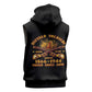 Honor Buffalo Soldiers Sleeveless Hoodie African American Cavalry Black Version - African Pride