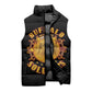 Honor Buffalo Soldiers Sleeveless Puffer Jacket African American Cavalry Black Version