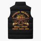 Honor Buffalo Soldiers Sleeveless Puffer Jacket African American Cavalry Black Version