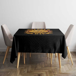 Honor Buffalo Soldiers Tablecloth African American Cavalry Black Version - African Pride