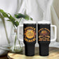 Honor Buffalo Soldiers Tumbler With Handle African American Cavalry Black Version - African Pride