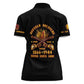 Honor Buffalo Soldiers Women Polo Shirt African American Cavalry Black Version - African Pride