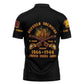 Honor Buffalo Soldiers Zipper Polo Shirt African American Cavalry Black Version