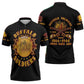 Honor Buffalo Soldiers Zipper Polo Shirt African American Cavalry Black Version
