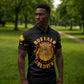 Honor Buffalo Soldiers Zipper Polo Shirt African American Cavalry Black Version