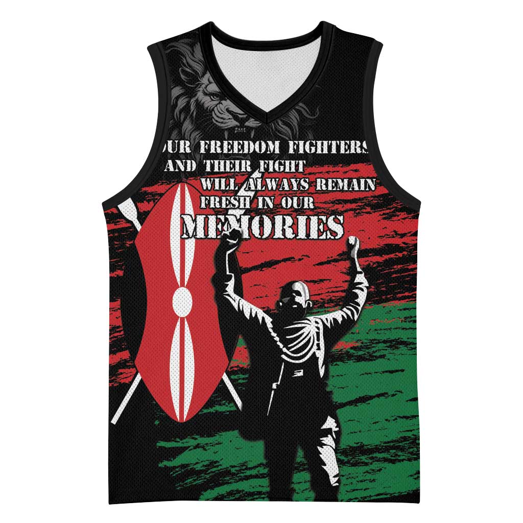 Happy Kenya Mashujaa Day Basketball Jersey Honour Our Heroes, Heroines - African Pride