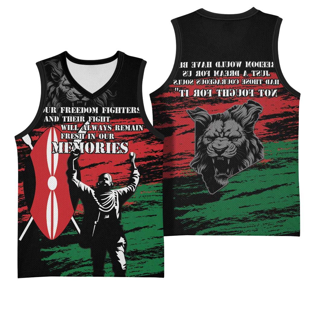 Happy Kenya Mashujaa Day Basketball Jersey Honour Our Heroes, Heroines - African Pride