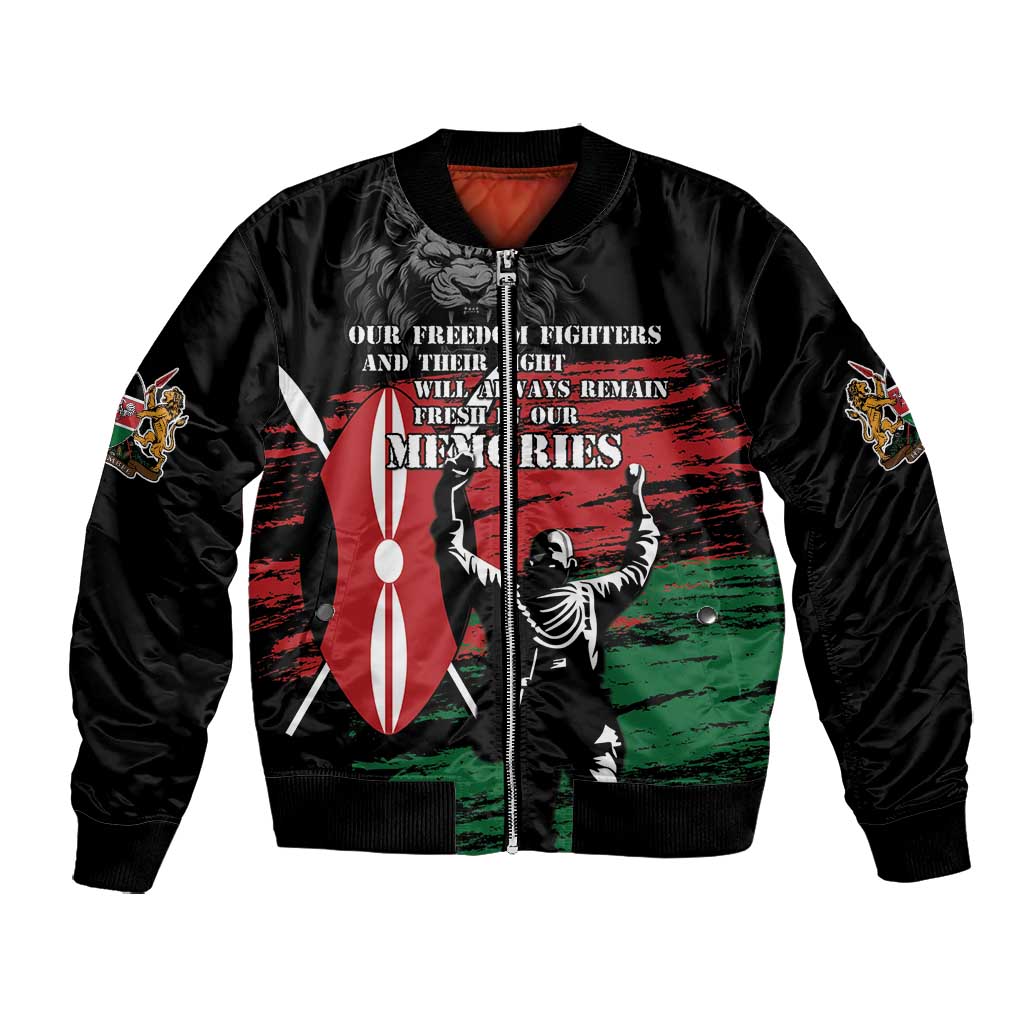 Happy Kenya Mashujaa Day Bomber Jacket Honour Our Heroes, Heroines