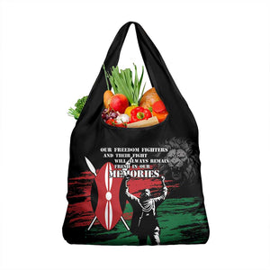 Happy Kenya Mashujaa Day Grocery Bag Honour Our Heroes, Heroines