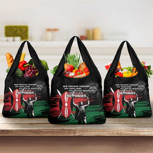 Happy Kenya Mashujaa Day Grocery Bag Honour Our Heroes, Heroines