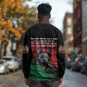 Happy Kenya Mashujaa Day Long Sleeve Shirt Honour Our Heroes, Heroines LT05