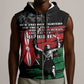 Happy Kenya Mashujaa Day Sleeveless Zip Hoodie Honour Our Heroes, Heroines - African Pride
