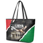 Happy Libya Independence Day Leather Tote Bag Libya In My Heart