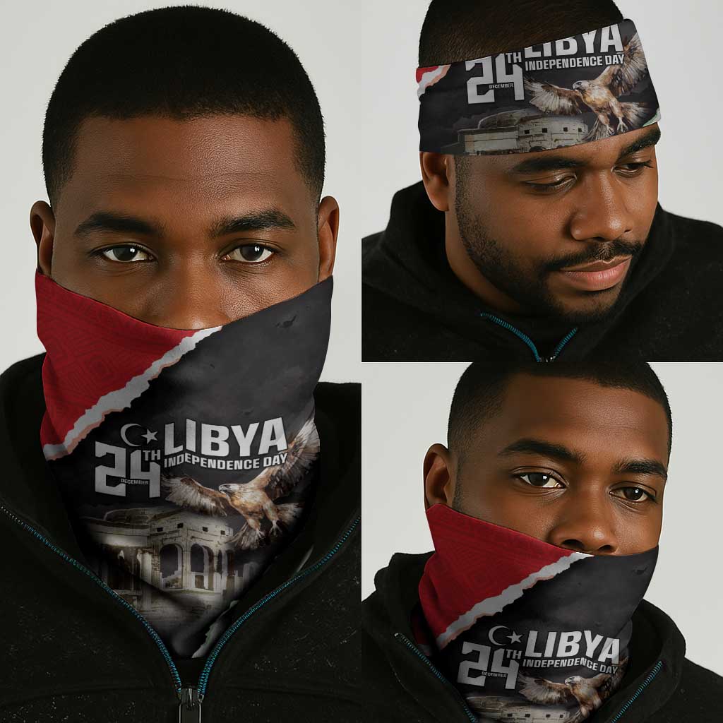 Happy Libya Independence Day Neck Gaiter Libya In My Heart LT05