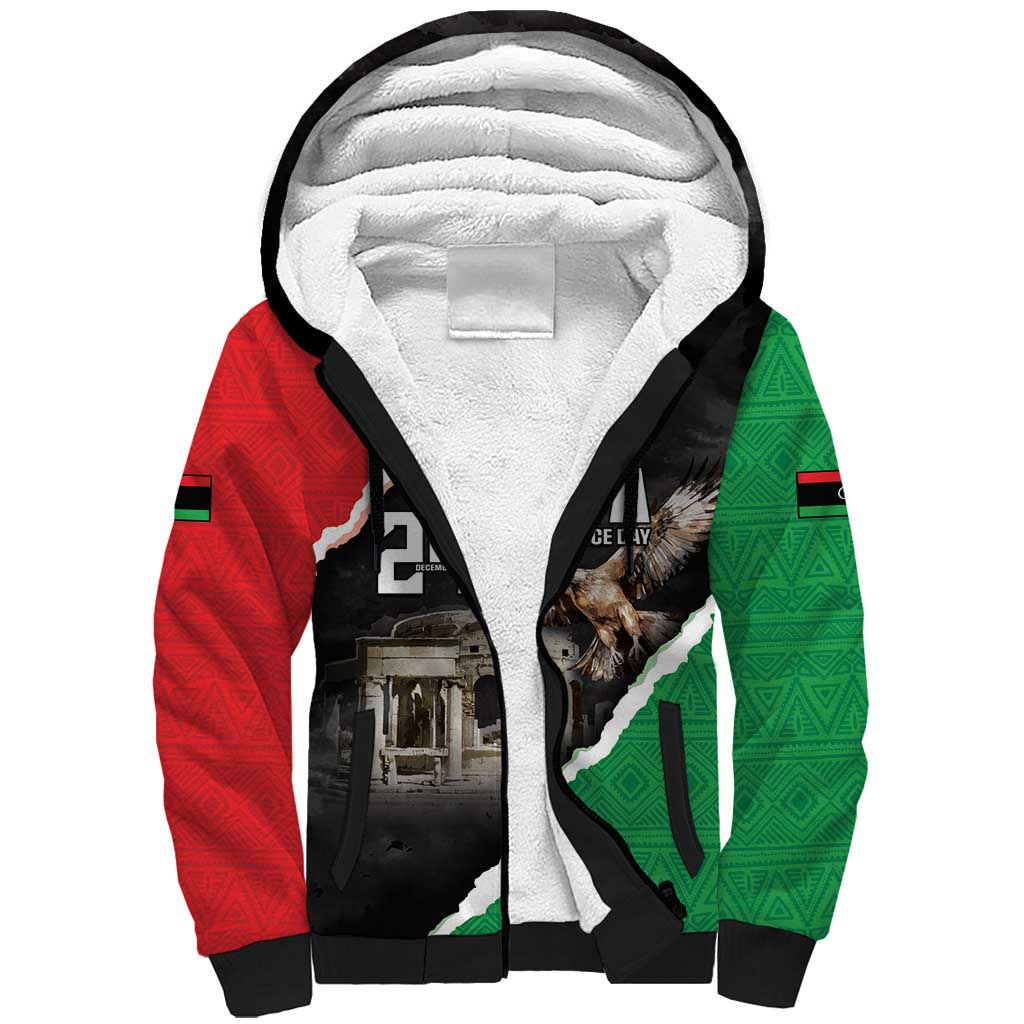 Happy Libya Independence Day Sherpa Hoodie Libya In My Heart