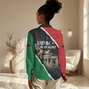 Happy Libya Independence Day Women Casual Shirt Libya In My Heart LT05