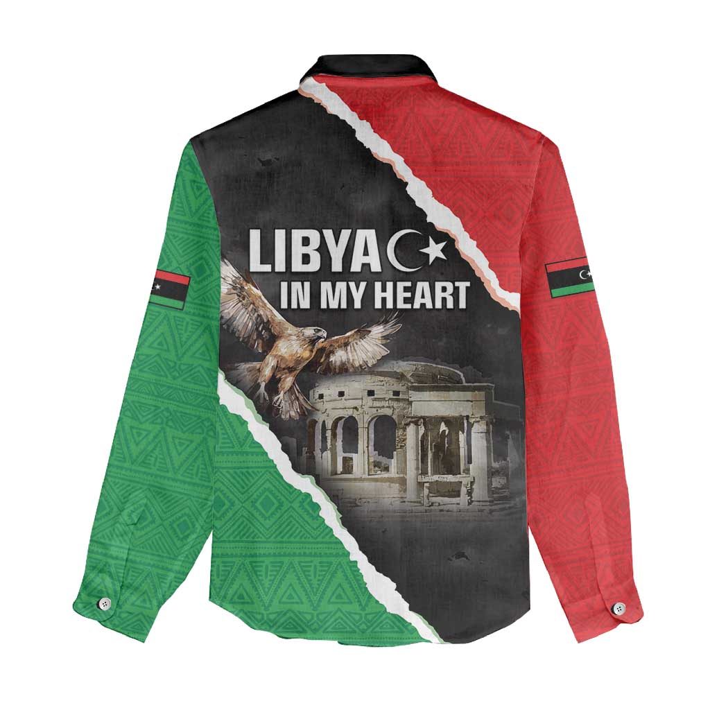 Happy Libya Independence Day Women Casual Shirt Libya In My Heart LT05
