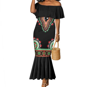 Libya Barbary Lion Mermaid Dress Dashiki Simple Style