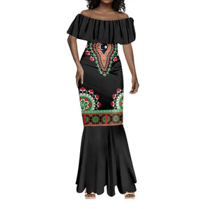 Libya Barbary Lion Mermaid Dress Dashiki Simple Style