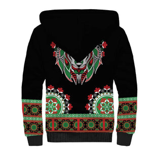 Libya Barbary Lion Sherpa Hoodie Dashiki Simple Style