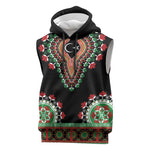 Libya Barbary Lion Sleeveless Hoodie Dashiki Simple Style - African Pride