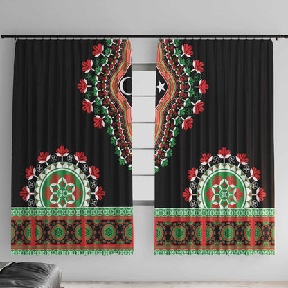 Libya Barbary Lion Window Curtain Dashiki Simple Style