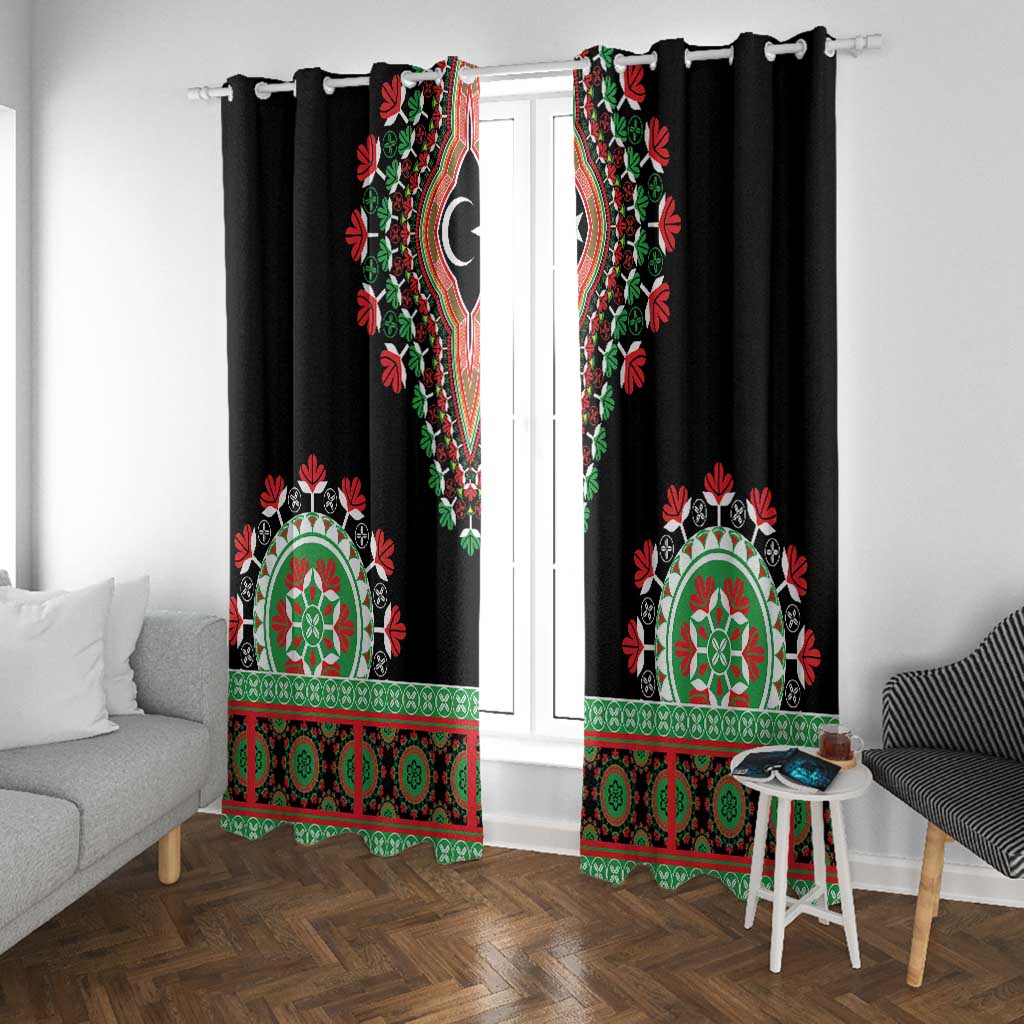 Libya Barbary Lion Window Curtain Dashiki Simple Style