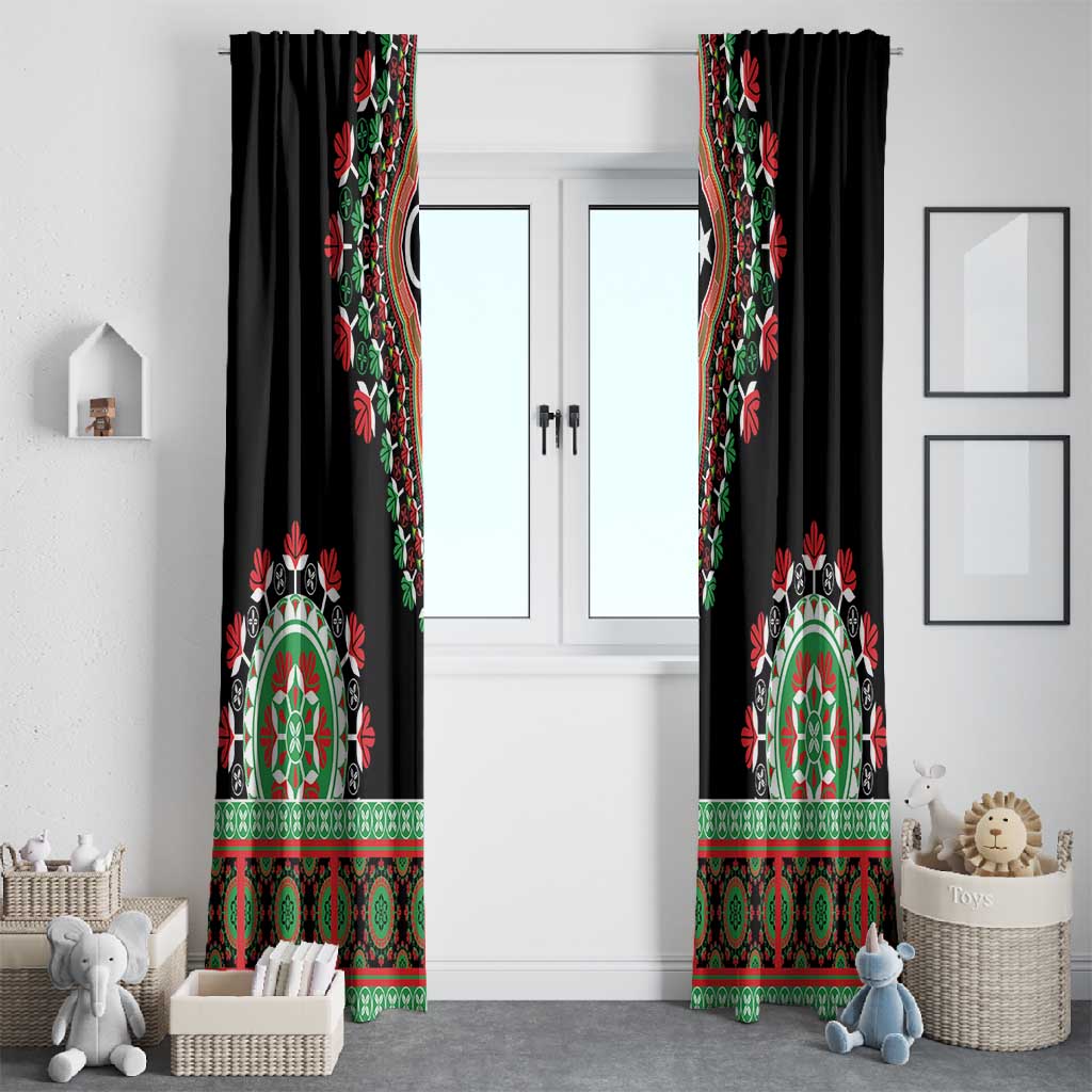 Libya Barbary Lion Window Curtain Dashiki Simple Style