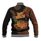 Kwanzaa Kinara Candles Baseball Jacket African Tribal Pattern
