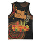 Kwanzaa Kinara Candles Basketball Jersey African Tribal Pattern - African Pride