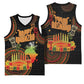 Kwanzaa Kinara Candles Basketball Jersey African Tribal Pattern - African Pride