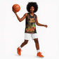 Kwanzaa Kinara Candles Basketball Jersey African Tribal Pattern - African Pride