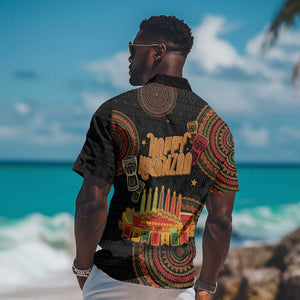 Kwanzaa Kinara Candles Hawaiian Shirt African Tribal Pattern