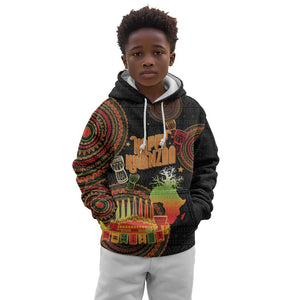 Kwanzaa Kinara Candles Kid Hoodie African Tribal Pattern