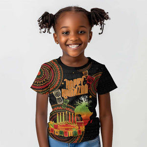 Kwanzaa Kinara Candles Kid T shirt African Tribal Pattern