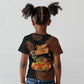 Kwanzaa Kinara Candles Kid T shirt African Tribal Pattern