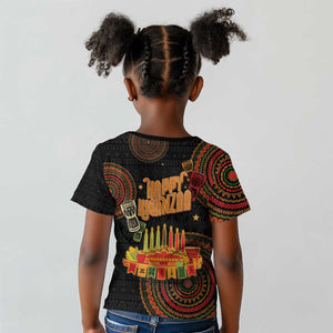 Kwanzaa Kinara Candles Kid T shirt African Tribal Pattern