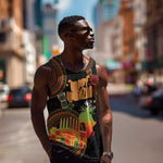 Kwanzaa Kinara Candles Men Tank Top African Tribal Pattern