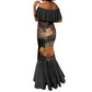 Kwanzaa Kinara Candles Mermaid Dress African Tribal Pattern