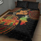 Kwanzaa Kinara Candles Quilt Bed Set African Tribal Pattern